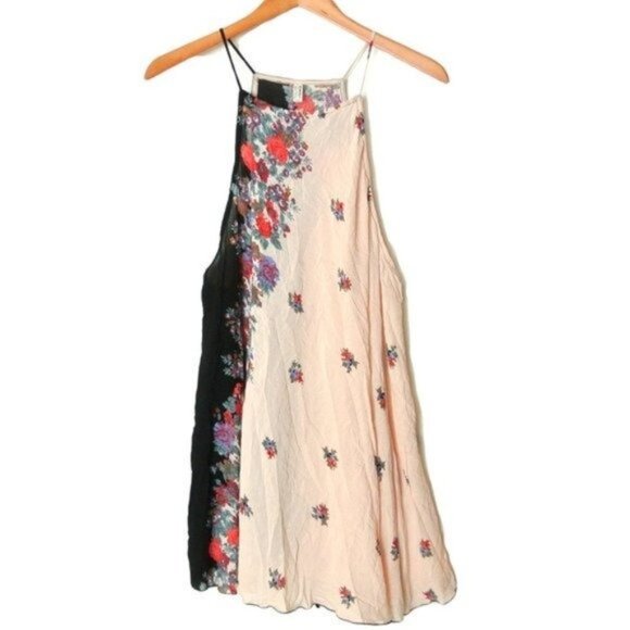 Free People It's a Cinch Printed Slip Mini Dress M - Picture 5 of 12